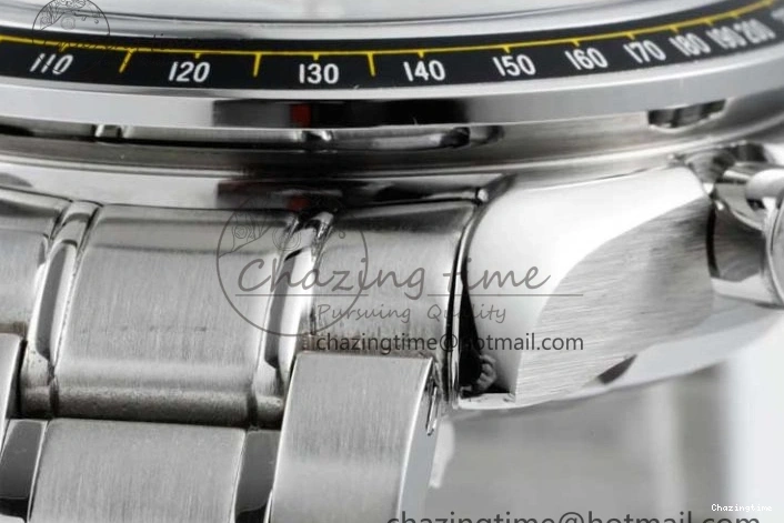 0512 Speedmaster Racing Master SS HKF Best Edition White Dial on SS Bracelet A Premium 7809